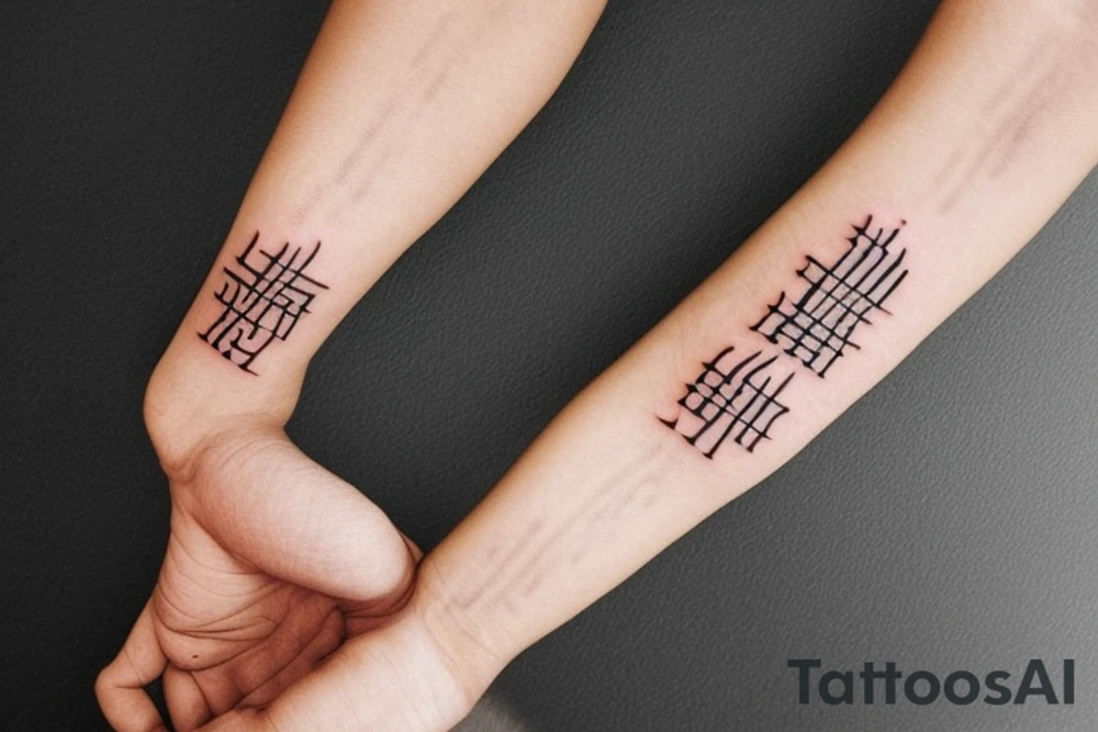 A word tattoo design that writes "अनिच्चा" The design should be simple yet elegant, with clean lines and a minimalist style. The font should be legible and easy to read, and the tattoo should be placed on the inner wrist. The design should incorporate traditional Hindi calligraphy elements while also reflecting the personal style and taste of the wearer. tattoo idea