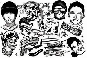 My friend who died on the 04.02.23 skiing he was 17 years old. Really funny tattoo idea