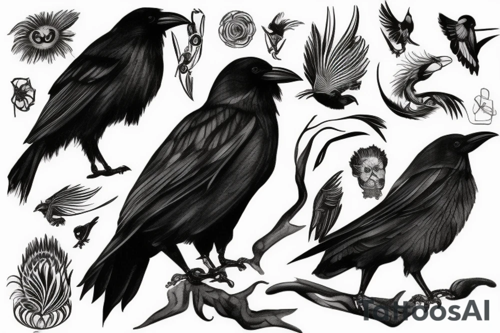 Crow tattoo idea