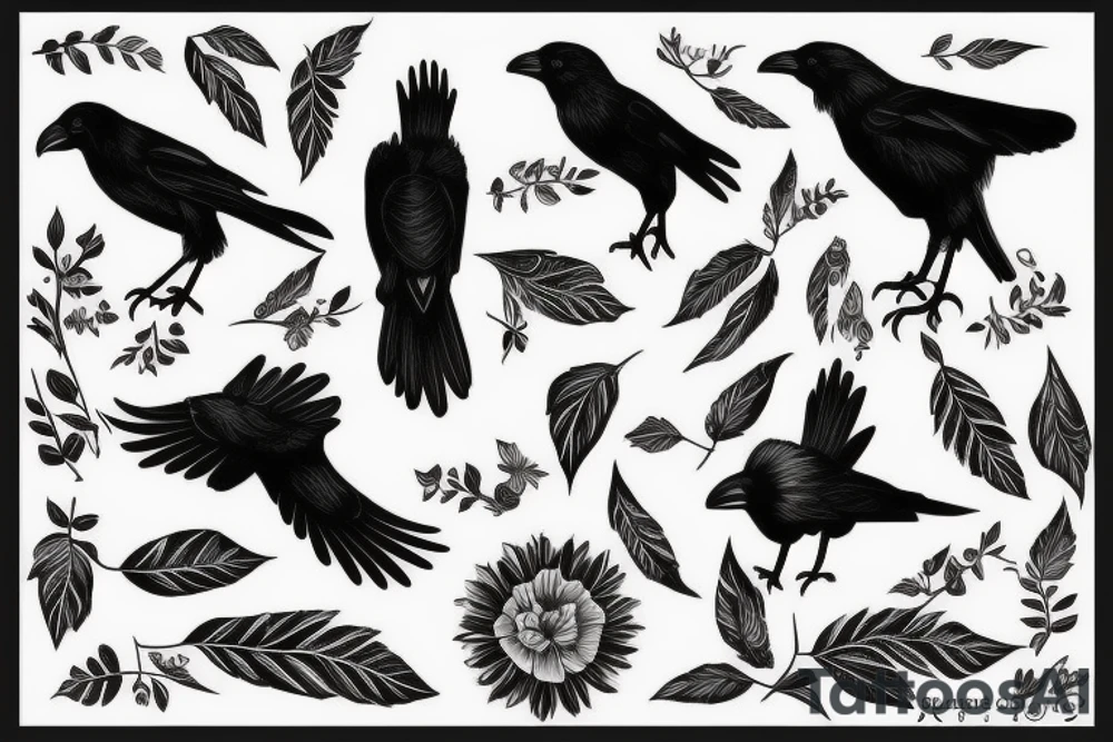Crow tattoo idea