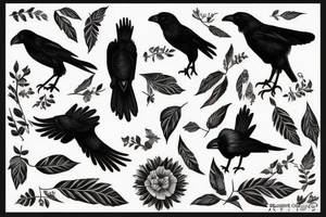 Crow tattoo idea