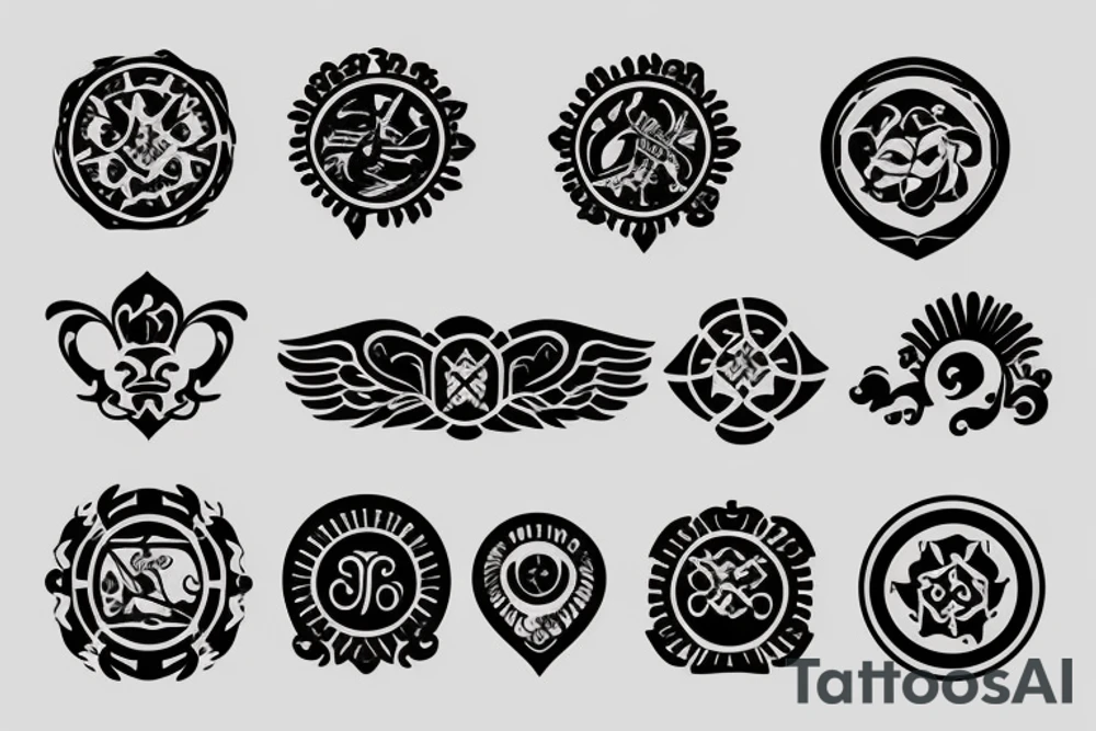 Escutcheon tattoo idea