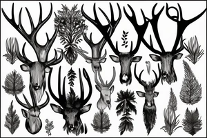 antler tattoo idea