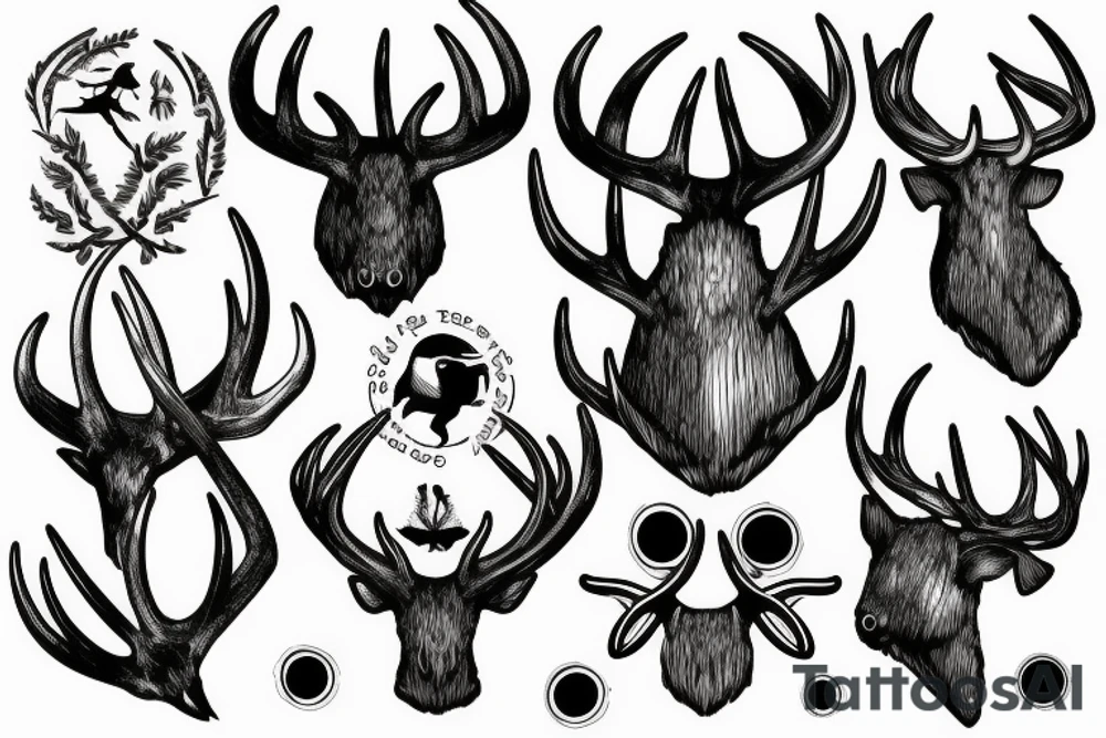 antler tattoo idea