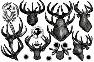 antler tattoo idea