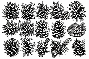 Pinecone tattoo idea