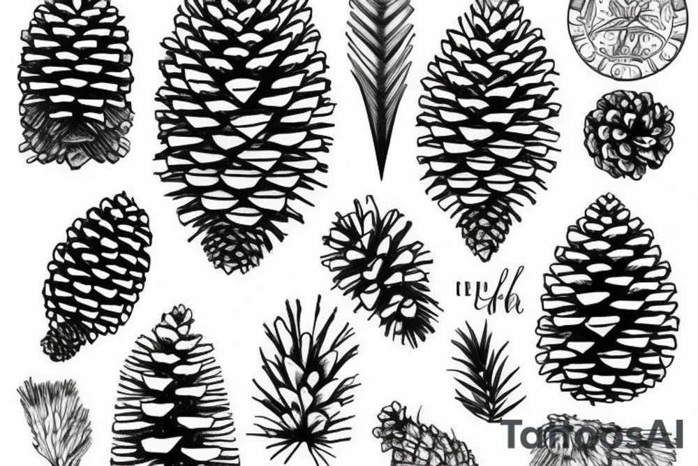 Pinecone tattoo idea