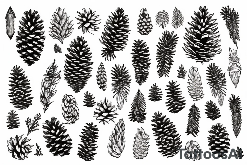 Pinecone tattoo idea