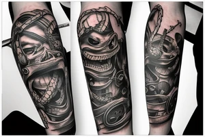 pirate rattlesnake tattoo idea