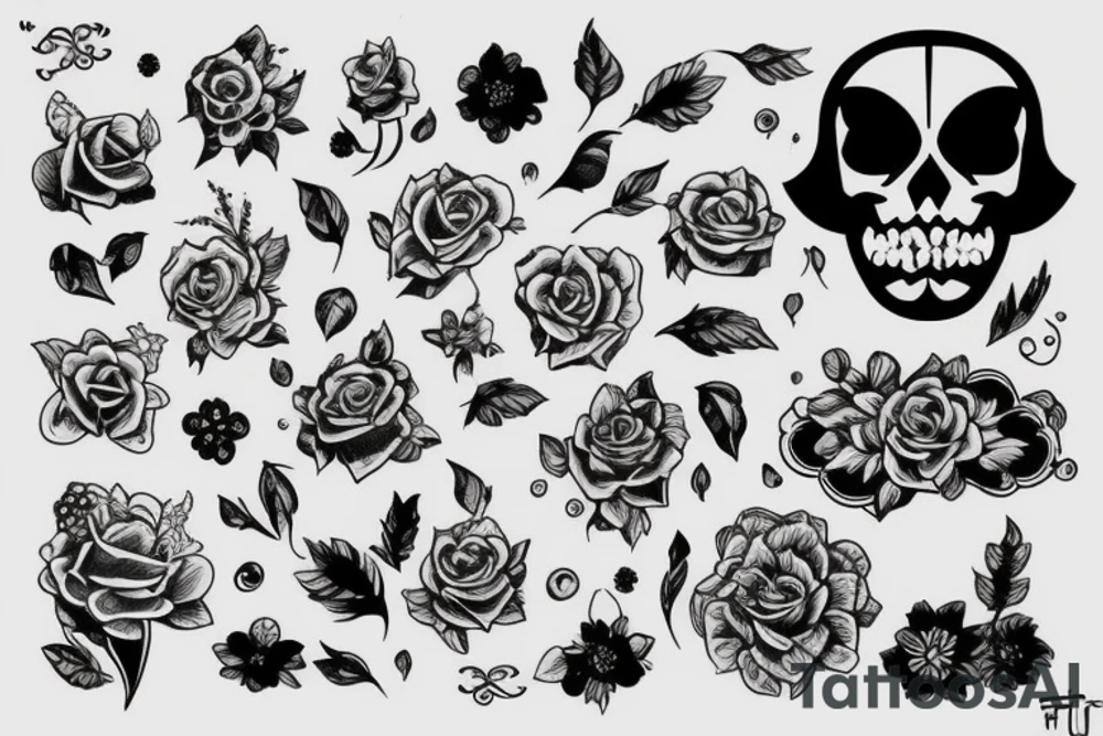Медведь и лес tattoo idea