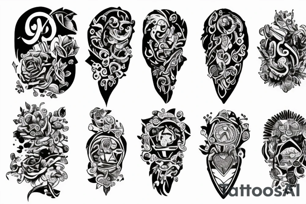 Small piece of big picture tattoo idea