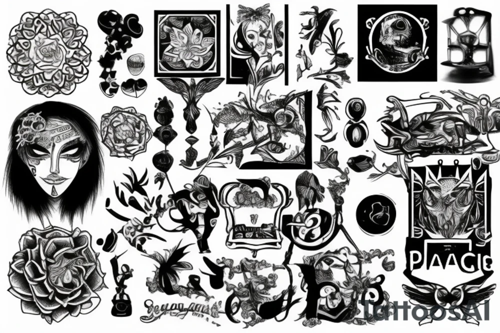 Small piece of big picture tattoo idea