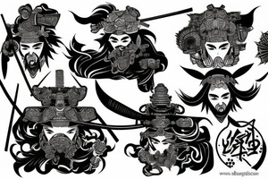 Samurai tattoo idea