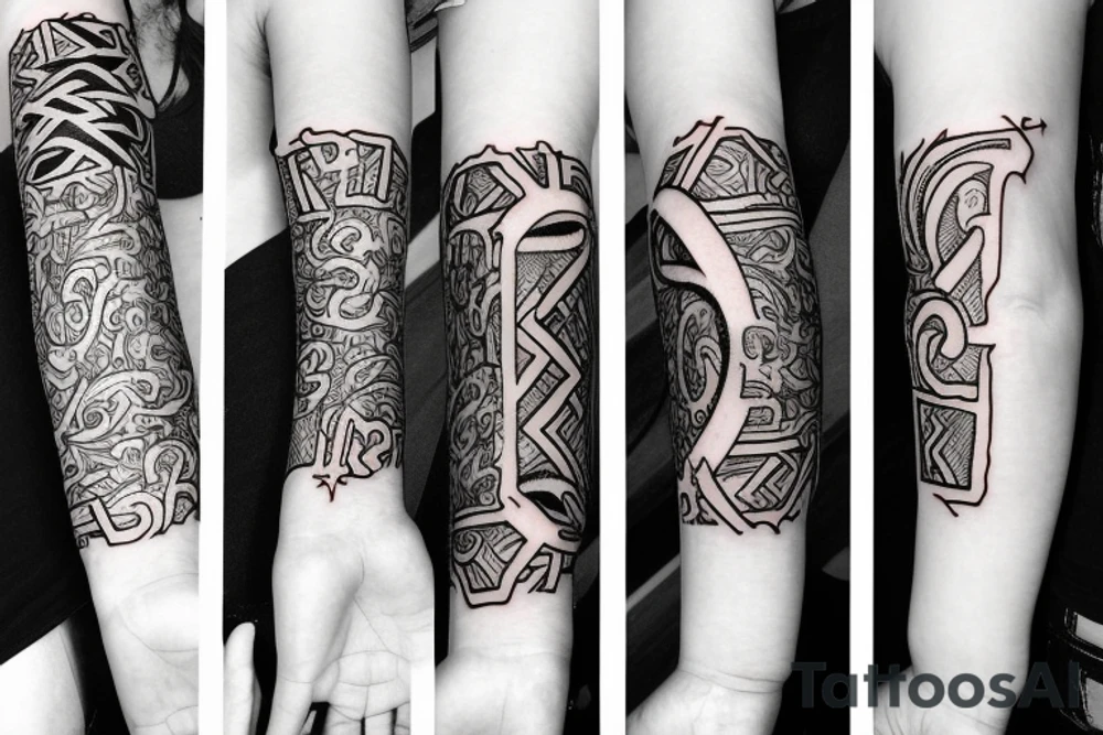 Name of my wife designed on my arm tattoo idea