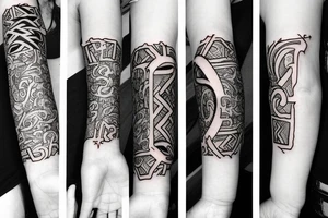 Name of my wife designed on my arm tattoo idea