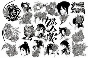 design the name shiren tattoo idea