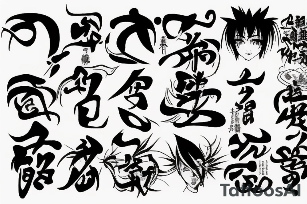 design the name shiren tattoo idea