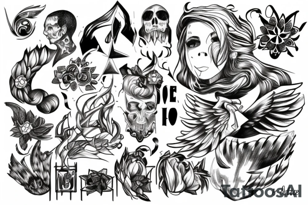Fate and hope tattoo idea