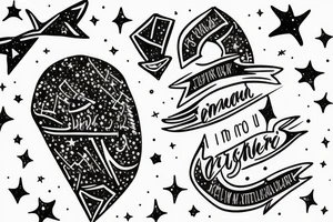 A constellation tattoo with the names of the stars or a quote that inspires the person to explore the universe. tattoo idea