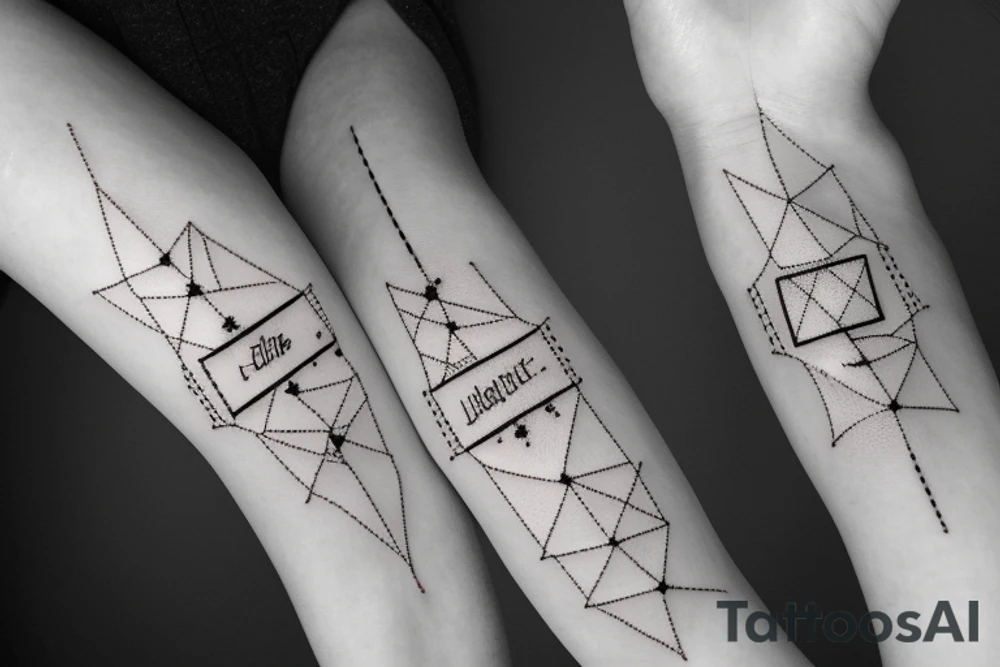 A constellation tattoo with the names of the stars or a quote that inspires the person to explore the universe. tattoo idea
