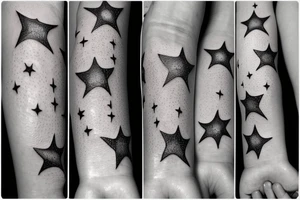 A constellation tattoo with the names of the stars or a quote that inspires the person to explore the universe. tattoo idea