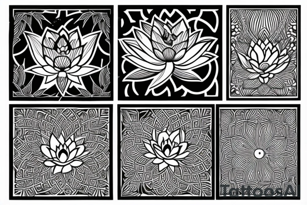 Thai lotus tattoo idea