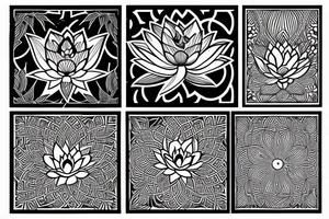 Thai lotus tattoo idea