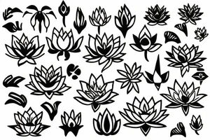 Thai lotus tattoo idea