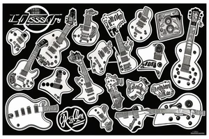 Gibson les paul guitar tattoo idea