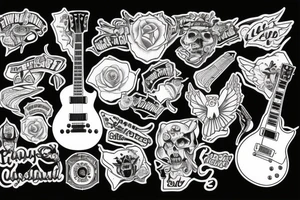 Gibson les paul guitar tattoo idea