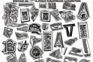 2/2/1979 7/1/1950 in roman numerals tattoo idea