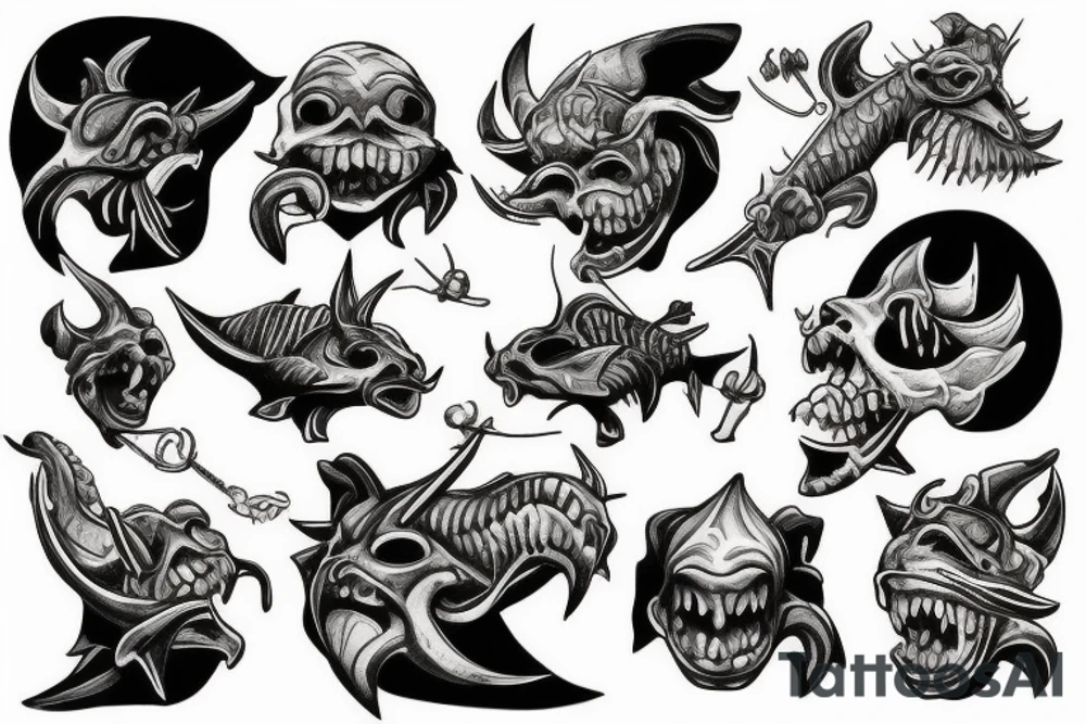 pudge hooks a slark tattoo idea