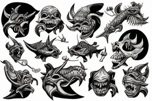 pudge hooks a slark tattoo idea