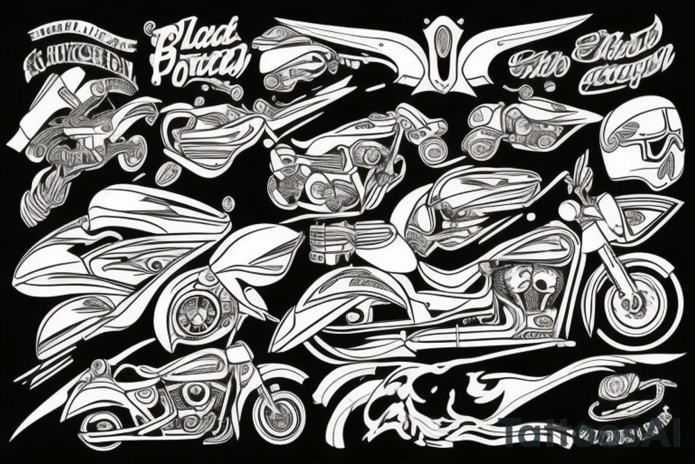 Motorcycle tattoo idea