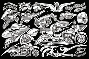Motorcycle tattoo idea