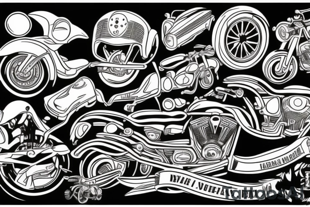 Motorcycle tattoo idea