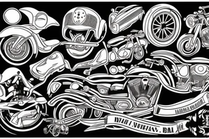 Motorcycle tattoo idea