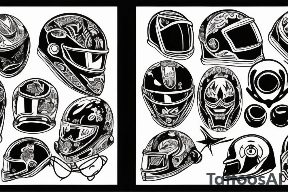 Helmet tattoo idea