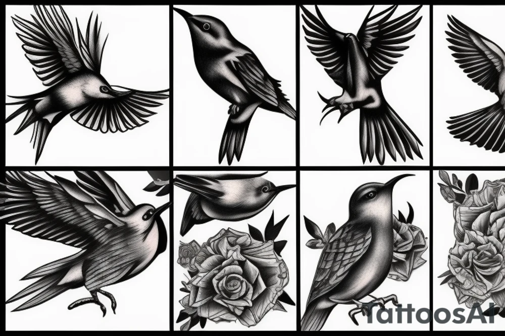 Humingbird tattoo idea