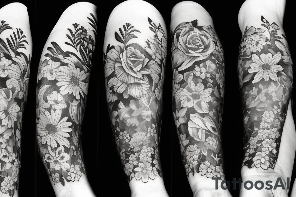 Flowers tattoo idea