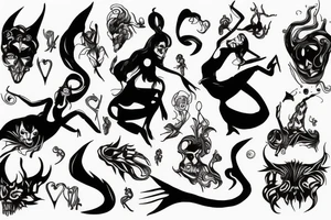 Dance with the devil tattoo idea