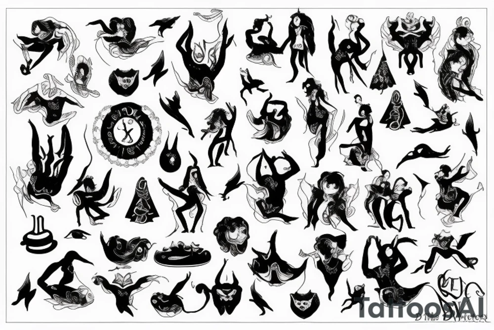 Dance with the devil tattoo idea
