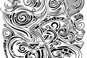 Swirly music notation going down my right foot with the script “add some music to your day” written next to it tattoo idea