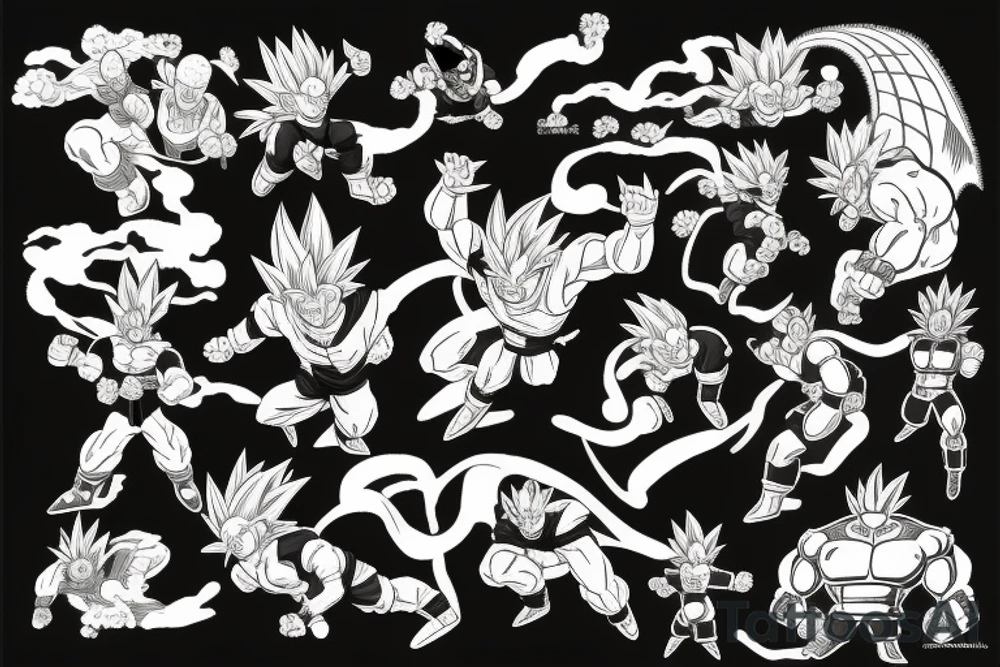 Dragon ball tattoo idea