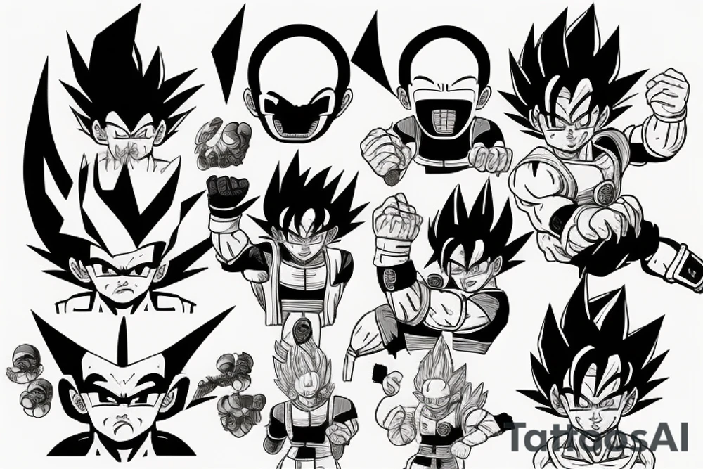 Dragon ball tattoo idea