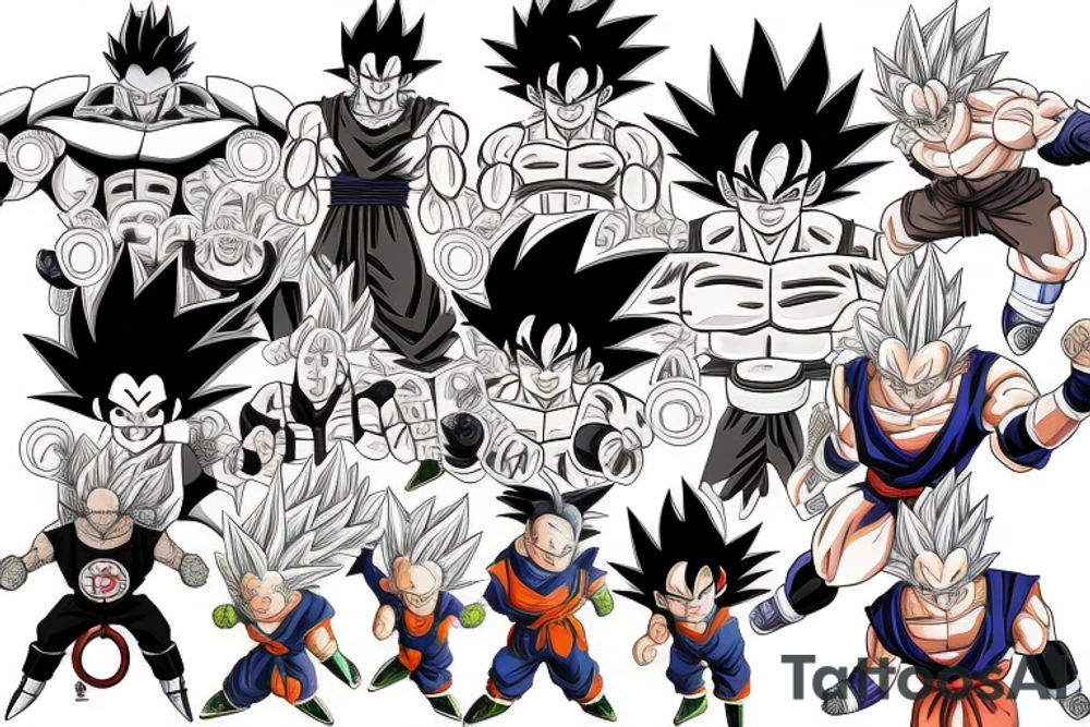 Dragon ball tattoo idea