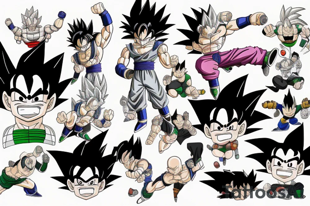 Dragon ball tattoo idea