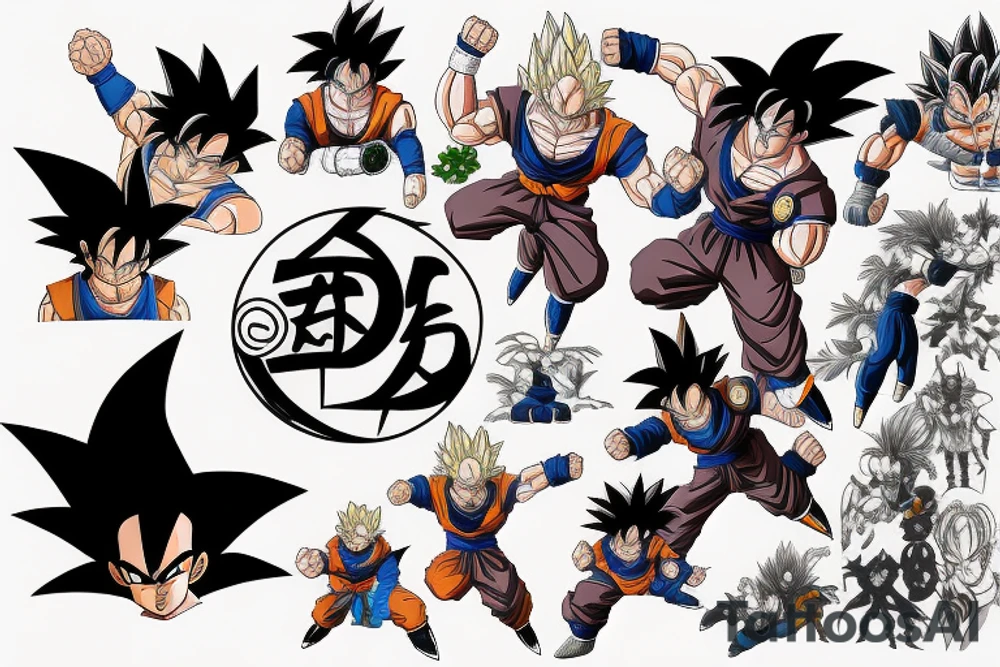 Dragon ball tattoo idea