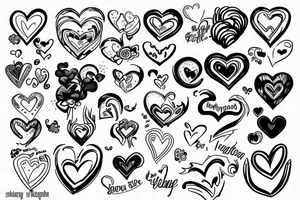 something meaningful using a heart tattoo idea