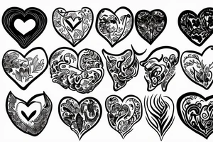 something meaningful using a heart tattoo idea